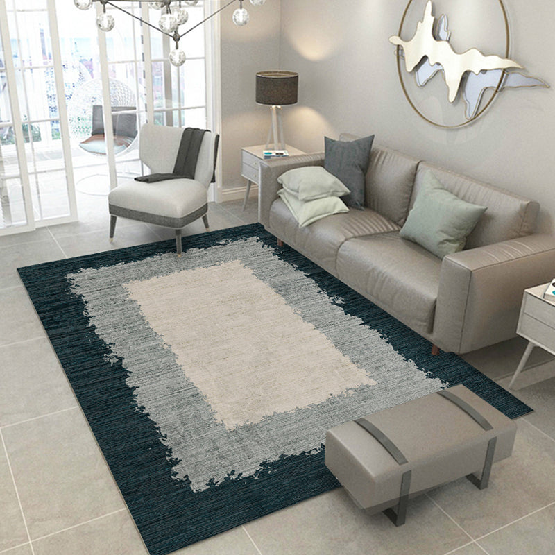 Nordic Parlor Rug Multi Colored Abstract Printed Area Rug Cotton Blend Easy Care Pet Friendly Indoor Rug