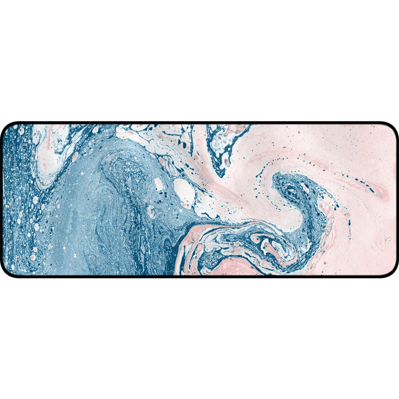 Multi-Colored Modern Rug Polyster Abstract Printed Indoor Rug Non-Slip Backing Pet Friendly Carpet for Bedroom