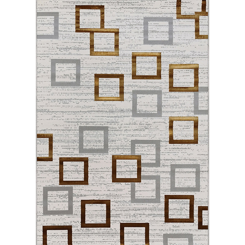 Multi Colored Calming Rug Polypropylene Abstract Pattern Indoor Rug Easy Care Stain-Resistant Carpet for Living Room