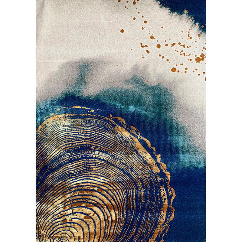 Multi Colored Calming Rug Polypropylene Abstract Pattern Indoor Rug Easy Care Stain-Resistant Carpet for Living Room