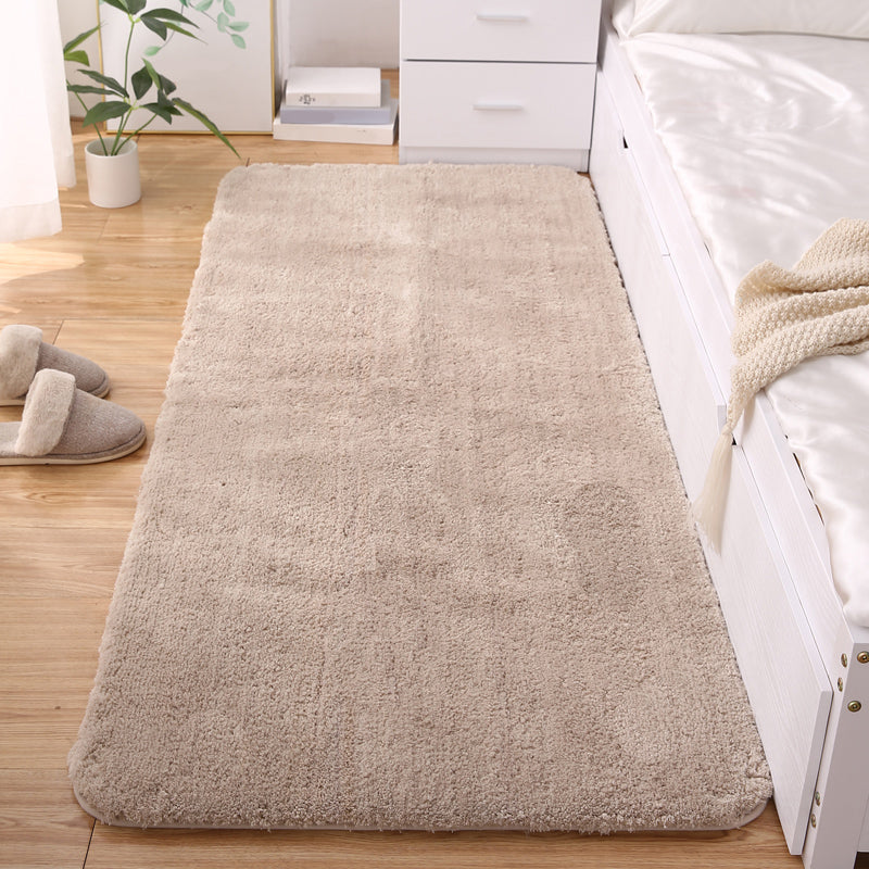 Simple Solid Color Rug Multi Colored Polypropylene Area Carpet Non-Slip Backing Pet Friendly Indoor Rug for Room