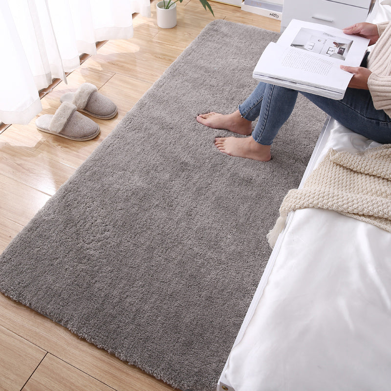 Simple Solid Color Rug Multi Colored Polypropylene Area Carpet Non-Slip Backing Pet Friendly Indoor Rug for Room