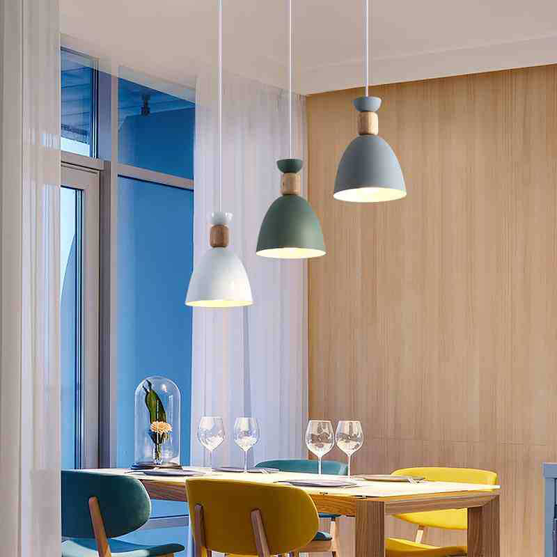 Wine Cup Shaped Multi Pendant Light Nordic Metal 3 Bulbs White Hanging Lamp over Table