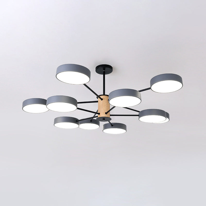 Éclairage de lustre ramifiant nordique LED de salon en acrylique LED Plafond