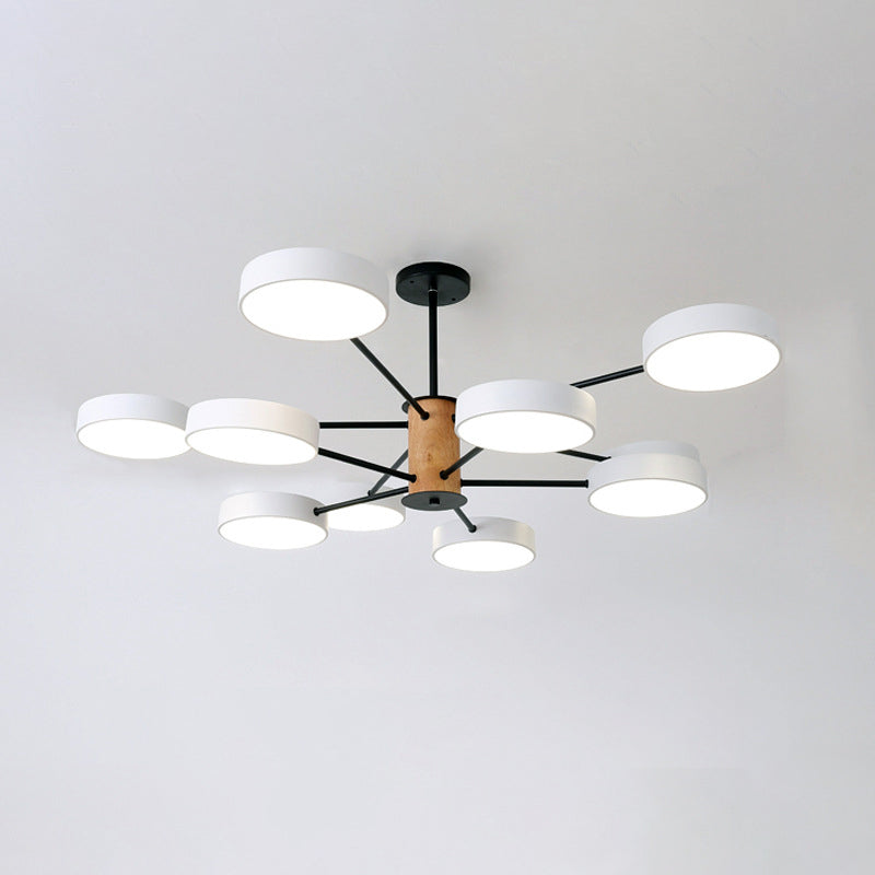 Éclairage de lustre ramifiant nordique LED de salon en acrylique LED Plafond
