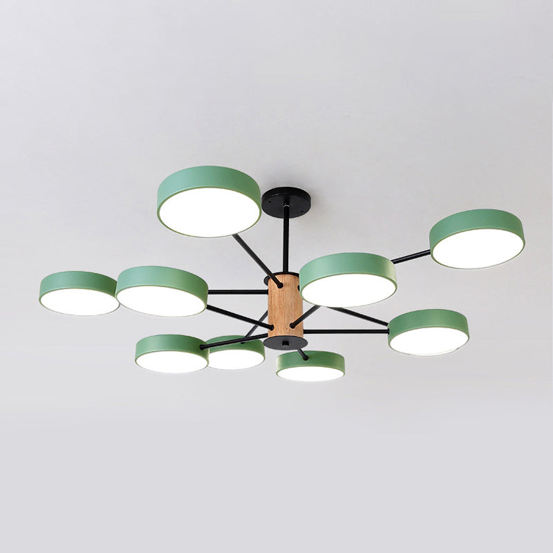 Éclairage de lustre ramifiant nordique LED de salon en acrylique LED Plafond