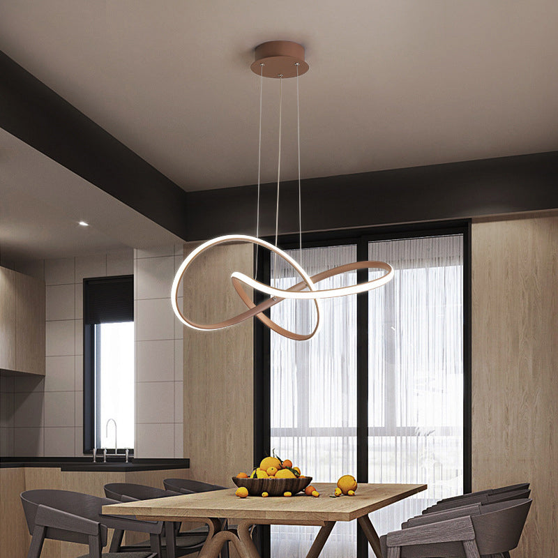 Twist lampadario a pendente a sospensione Minimalistic Metal Dining Room lampada appesa