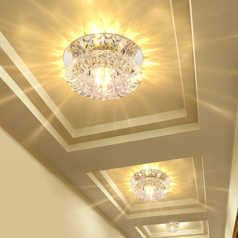 Flower Corridor Inbouwlamp Helder Kristal Minimalistisch LED-plafondinbouwlicht