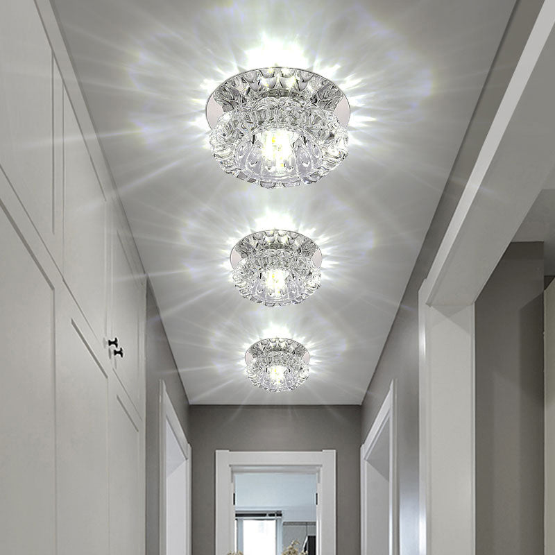 Flower Corridor Inbouwlamp Helder Kristal Minimalistisch LED-plafondinbouwlicht