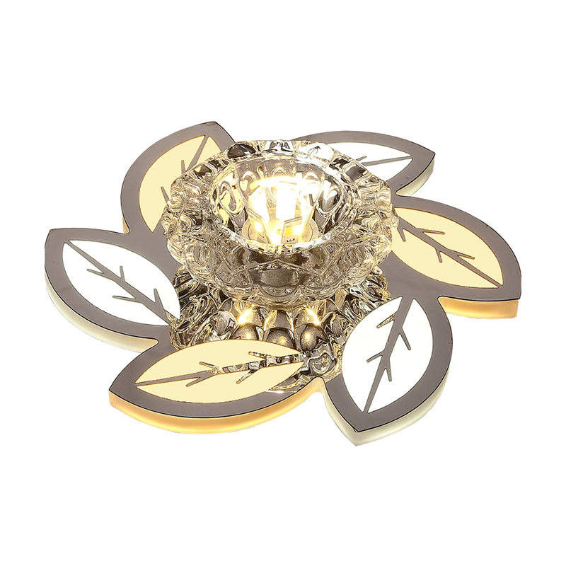 Lámpara de techo de cristal claro moderno de cristal transparente para el pasillo