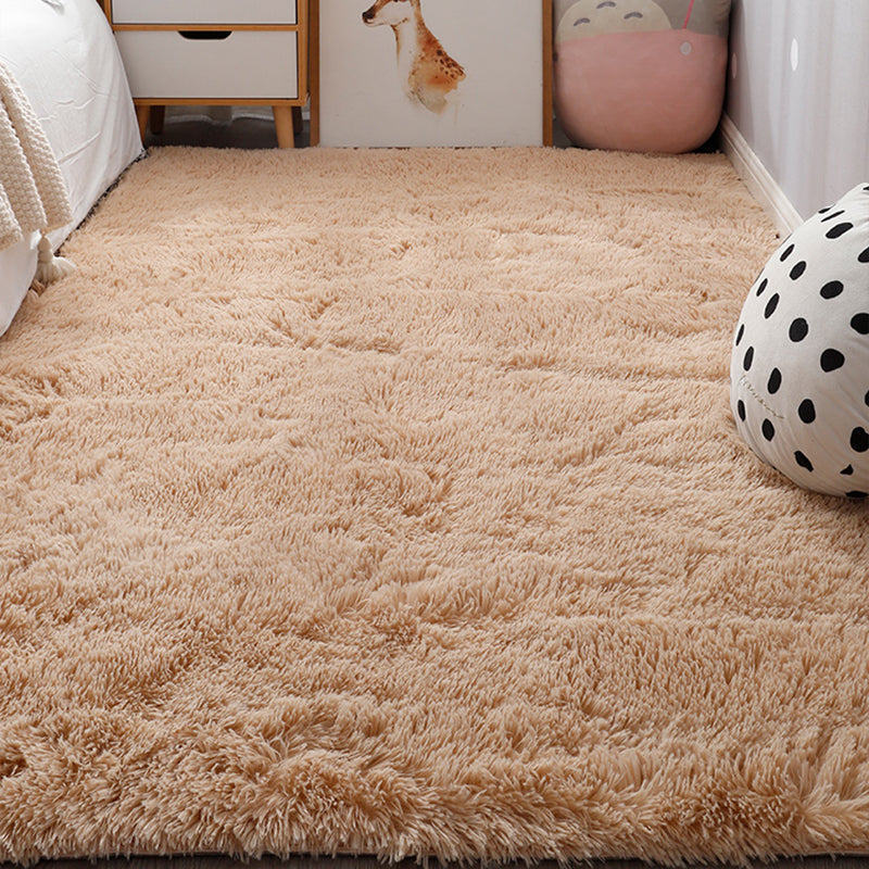 Entspannende Schlafzimmer Teppich Multi -farbige feste Farbe Innenteppich Haustierfreundlich Easy Care Waschanlage Teppich
