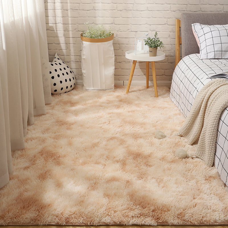 Entspannende Schlafzimmer Teppich Multi -farbige feste Farbe Innenteppich Haustierfreundlich Easy Care Waschanlage Teppich
