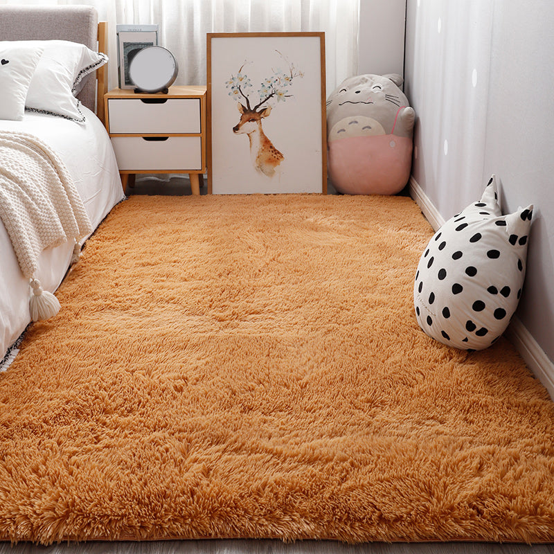 Entspannende Schlafzimmer Teppich Multi -farbige feste Farbe Innenteppich Haustierfreundlich Easy Care Waschanlage Teppich