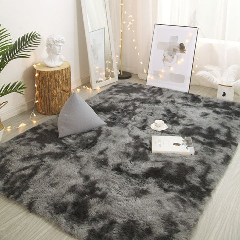 Minimalistisch slaapkamerkleed Meerkleurig effen gekleurd binnentapijt Polypropyleen antislip achterkant Huisdiervriendelijk tapijt