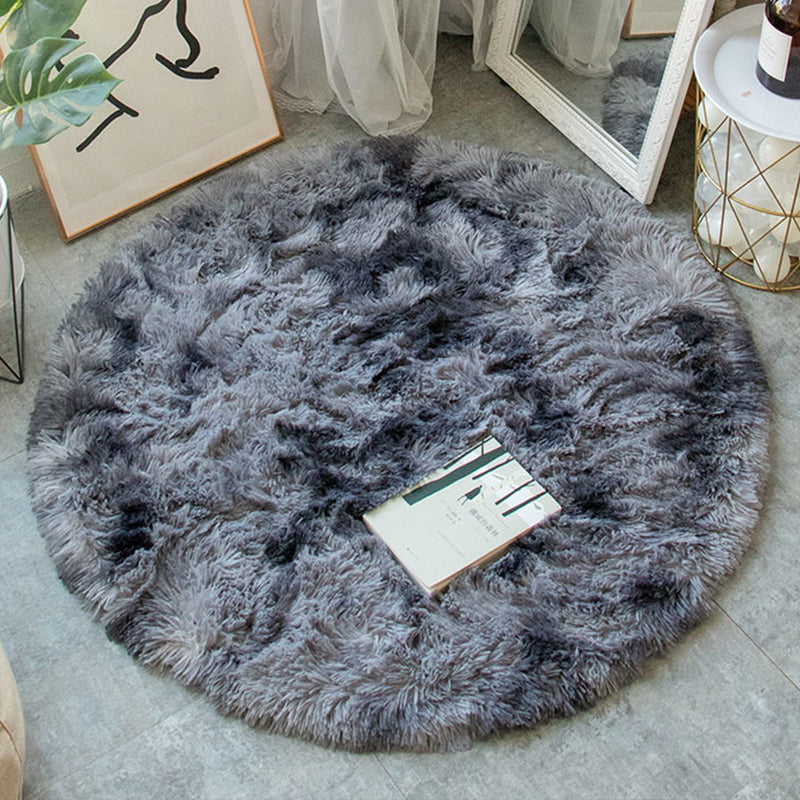Calming Decoration Rug Multi Colored Solid Colored Indoor Rug Non-Slip Backing Stain-Resistant Carpet