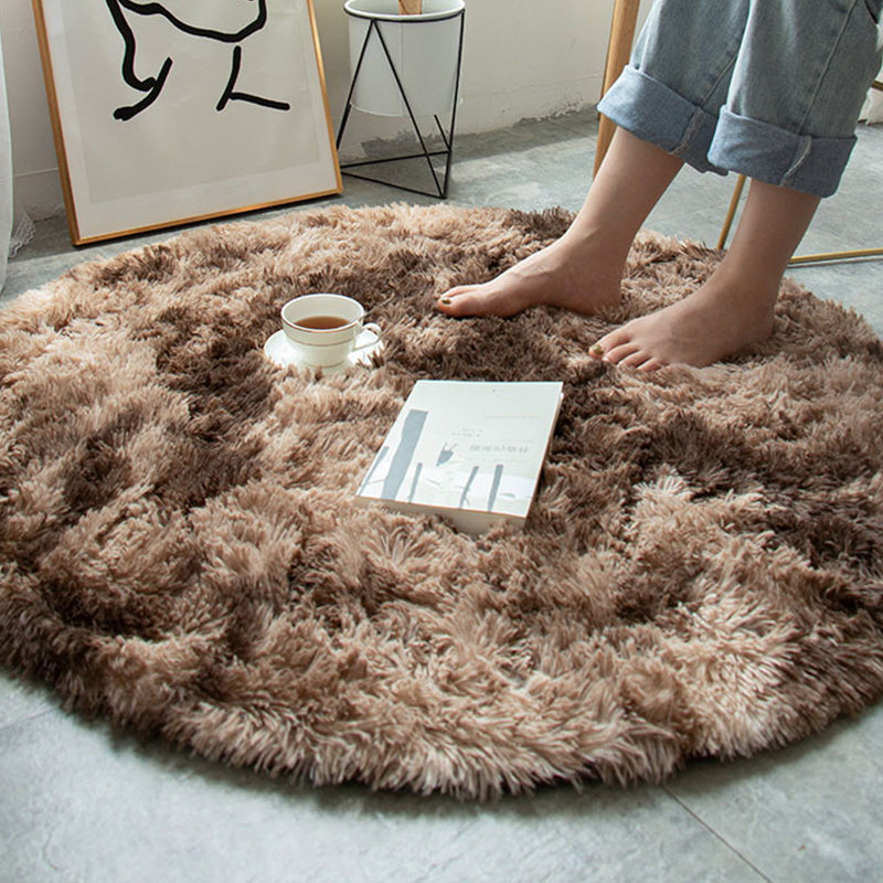 Calming Decoration Rug Multi Colored Solid Colored Indoor Rug Non-Slip Backing Stain-Resistant Carpet