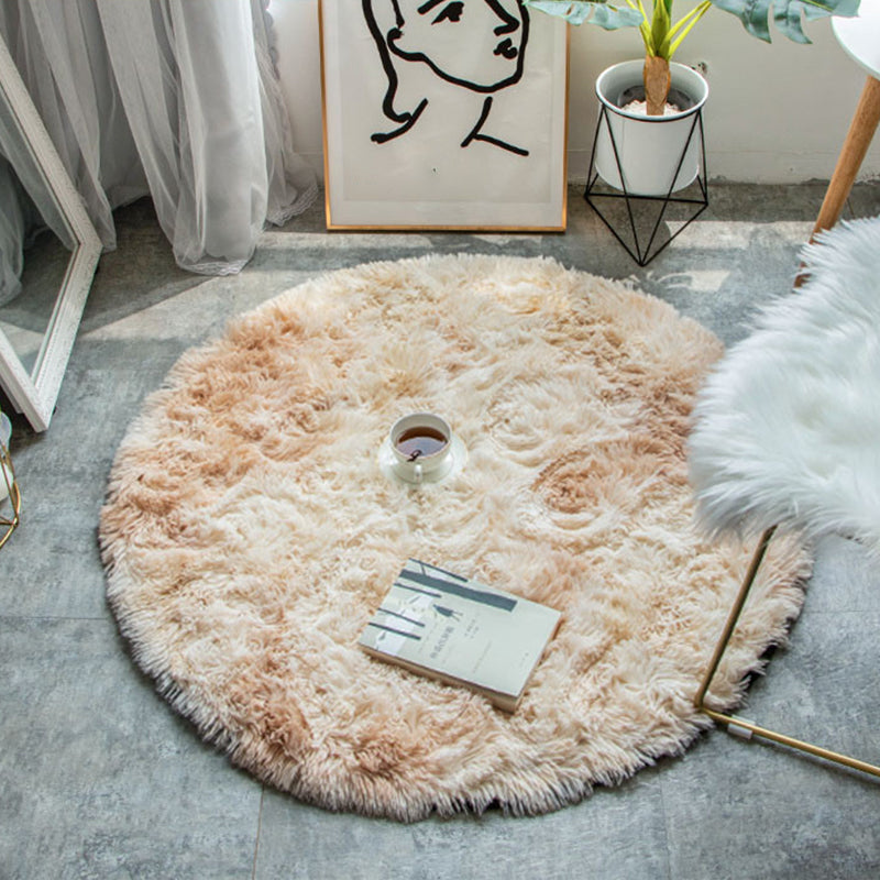 Calming Decoration Rug Multi Colored Solid Colored Indoor Rug Non-Slip Backing Stain-Resistant Carpet