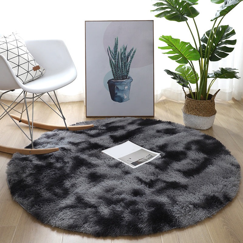 Casual Bedroom Rug Multi Colored Polyster Indoor Rug Non-Slip Backing Easy Care Washable Carpet