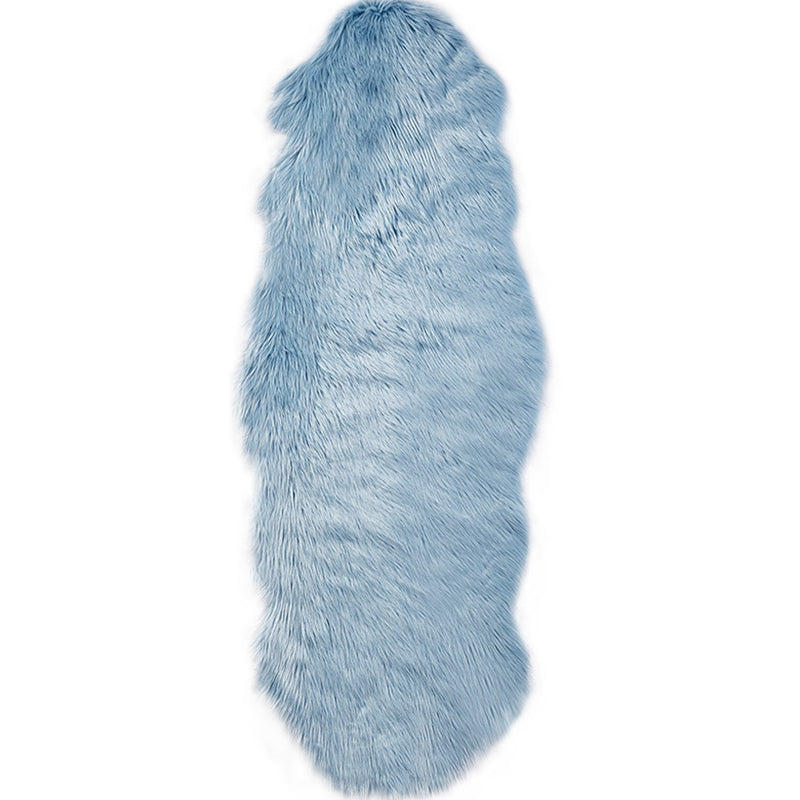 Irregular Shape Solid Rug Multi-Color Simple Indoor Rug Polyster Non-Slip Backing Washable Area Carpet for Room