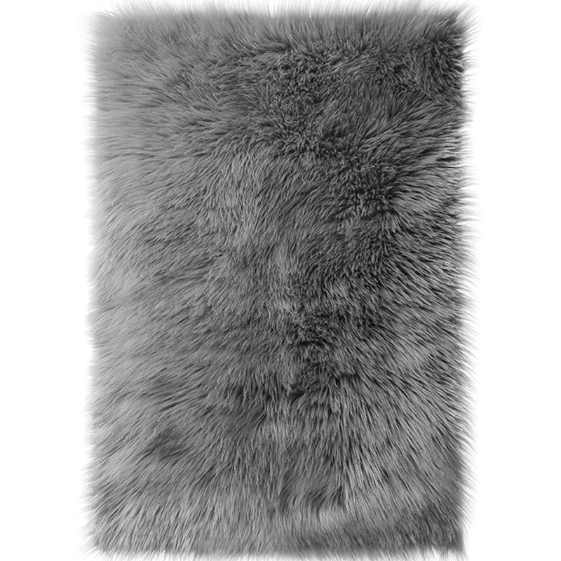Irregular Shape Solid Rug Multi-Color Simple Indoor Rug Polyster Non-Slip Backing Washable Area Carpet for Room