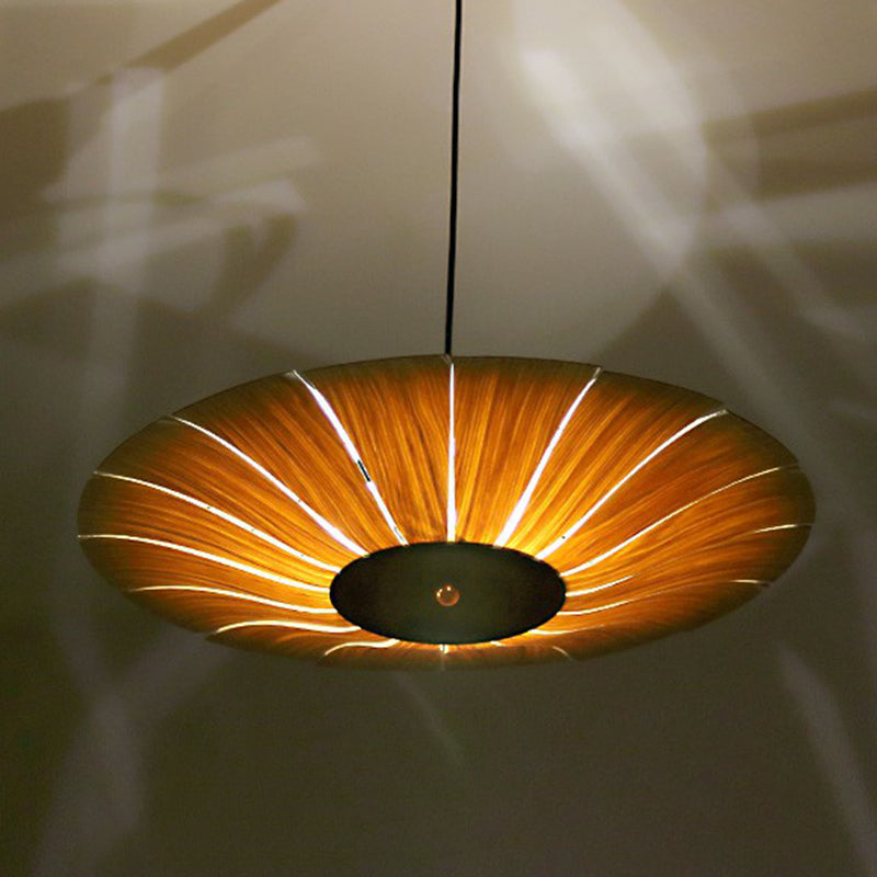 Plant Restaurant Ceiling Suspension Lamp Wooden Decorative Pendant Lighting Fixture