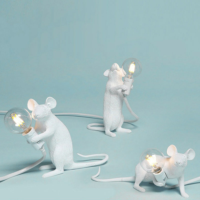 Lampada da letto per lampadina per lampadina per lampadina nuda decorativa con base per mouse