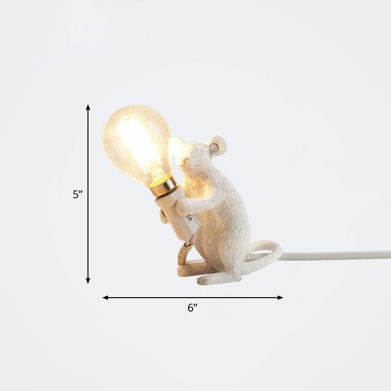 Lampada da letto per lampadina per lampadina per lampadina nuda decorativa con base per mouse