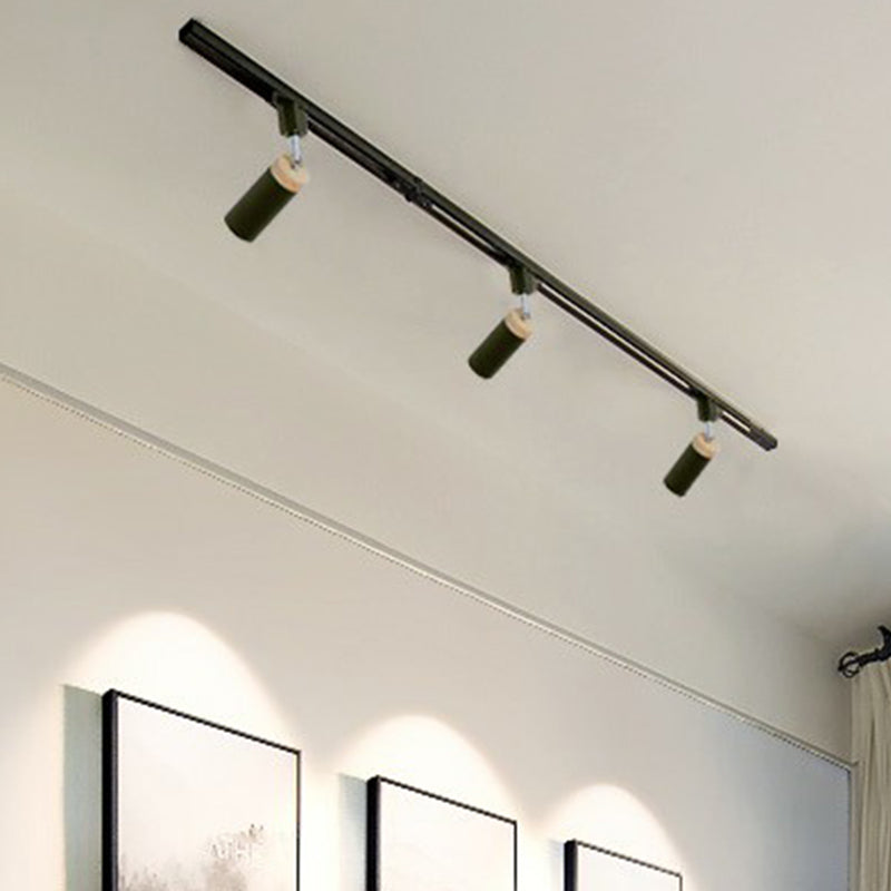 Éclairage sur rail de plafond tubulaire, projecteur en métal moderne, éclairage Semi-monté pour usage Commercial