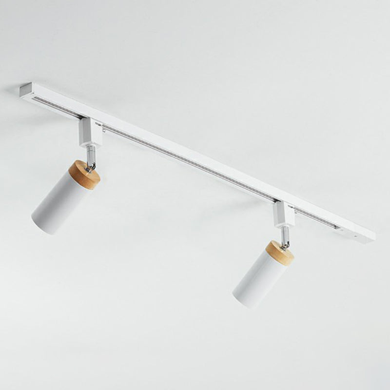 Éclairage sur rail de plafond tubulaire, projecteur en métal moderne, éclairage Semi-monté pour usage Commercial