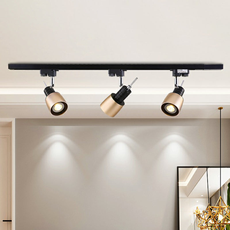Grenade Spotlight Semi Flush Mount Minimalist Metal Living Room Track Lighting Fixture