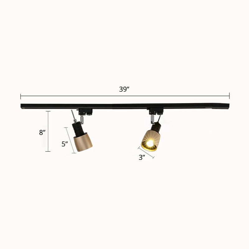 Grenade Spotlight Semi Flush Mount Minimalist Metal Living Room Track Lighting Fixture