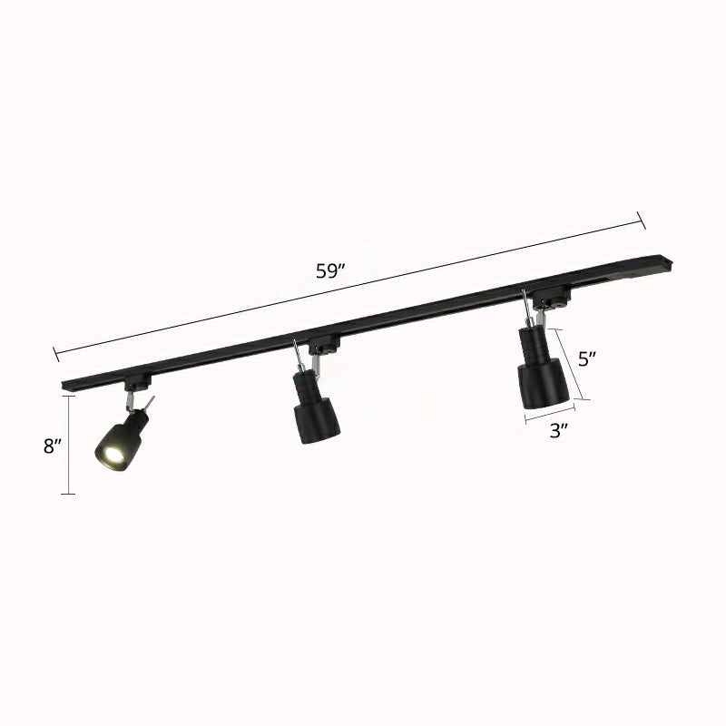 Grenade Spotlight Semi Flush Mount Minimalist Metal Living Room Track Lighting Fixture