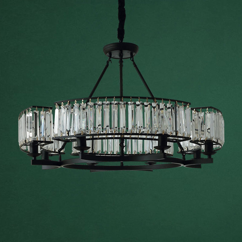 Moderne lusvormige kroonluchter kristal prisma hanger verlichtingsarmatuur voor woonkamer
