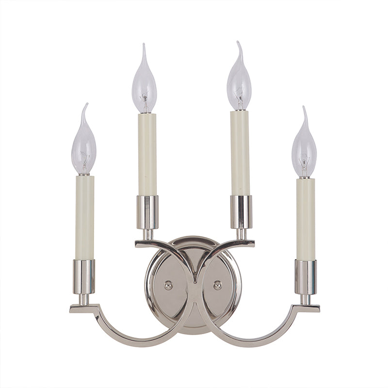 Éclairage mural chromé à 4 bulbs