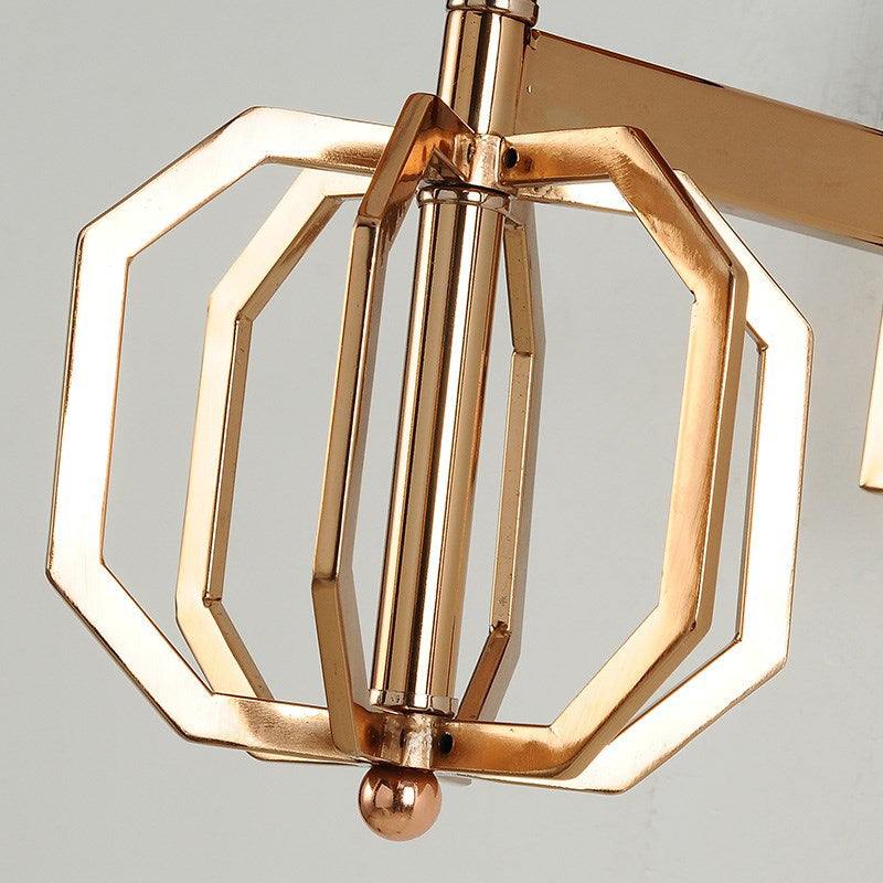 Metal Cylinder Wall Sconce Vintage 1-Bulb Bedroom Wall Light Fixture with Fabric Shade in Blue