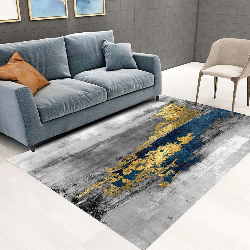 Tapis décoratif à domicile moderne Synthétique à imprimé multicole