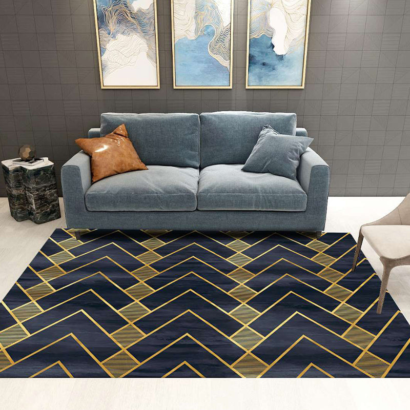 Tapis décoratif à domicile moderne Synthétique à imprimé multicole