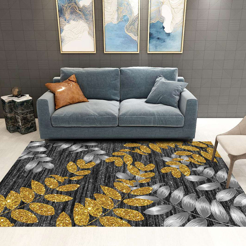 Tapis décoratif à domicile moderne Synthétique à imprimé multicole