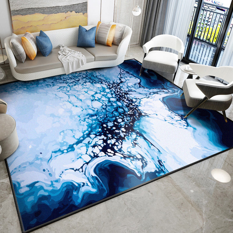 Dazzling Modern Rug Multicolor Abstract Print Rug Non-Slip Machine Washable Stain Resistant Rug for Drawing Room