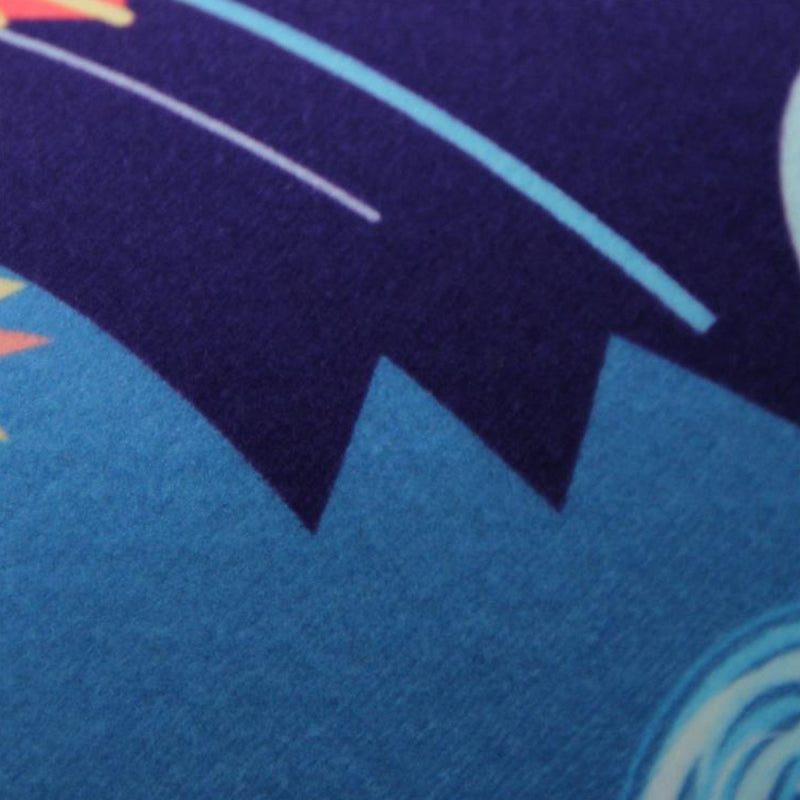 Minimalistic 3D Geometric Rug Multicolor Polyester Area Carpet Pet Friendly Non-Slip Backing Washable Rug for Living Room