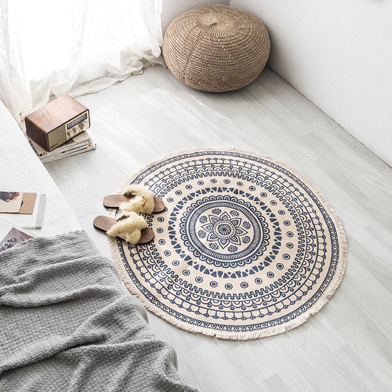 Multi -gekleurde slaapkamer Tapijt Relaxing geometrische geprint gebied tapijt jute gemakkelijke verzorgingspetvriendelijk binnenvlein