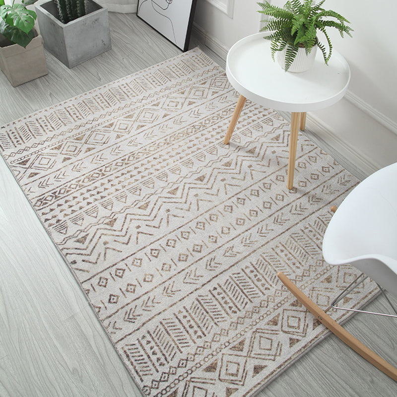 Multi Color Modern Rug Polypropylene Southwestern Print Indoor Rug Non-Slip Backing Pet Friendly Area Carpet for Living Room