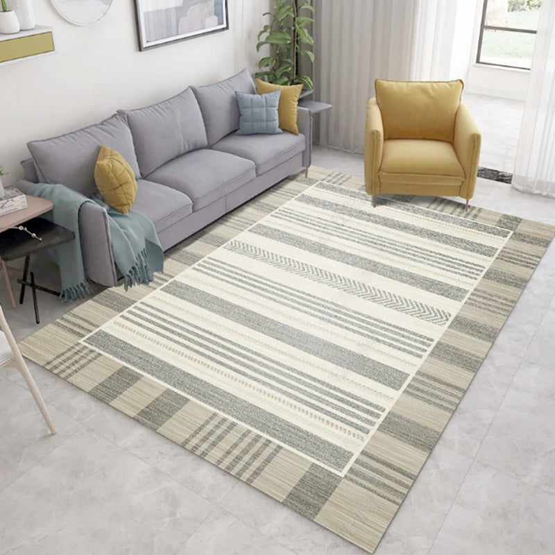 Southwestern Geo Pattern Rug Multi-Color Polyster Area Rug Easy Care Pet Friendly Washable Area Carpet for Room