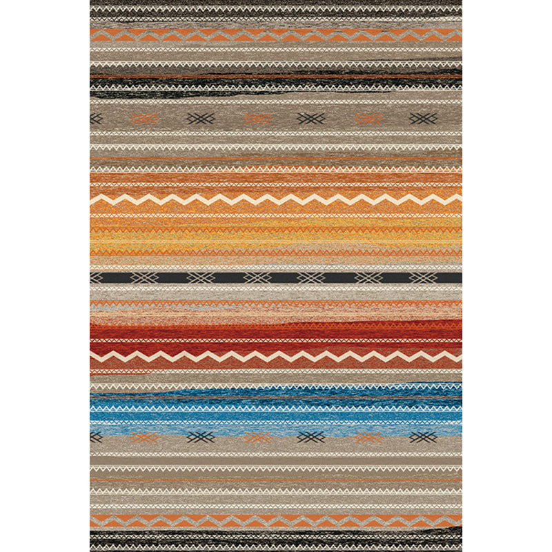Boho Parlor Tapijt Multi-kleuren geometrisch geprint gebied Tapijt Synthetisch Synthetisch Non-slip Pet Vriendelijk Gemakkelijke verzorging Binnen Tapijt