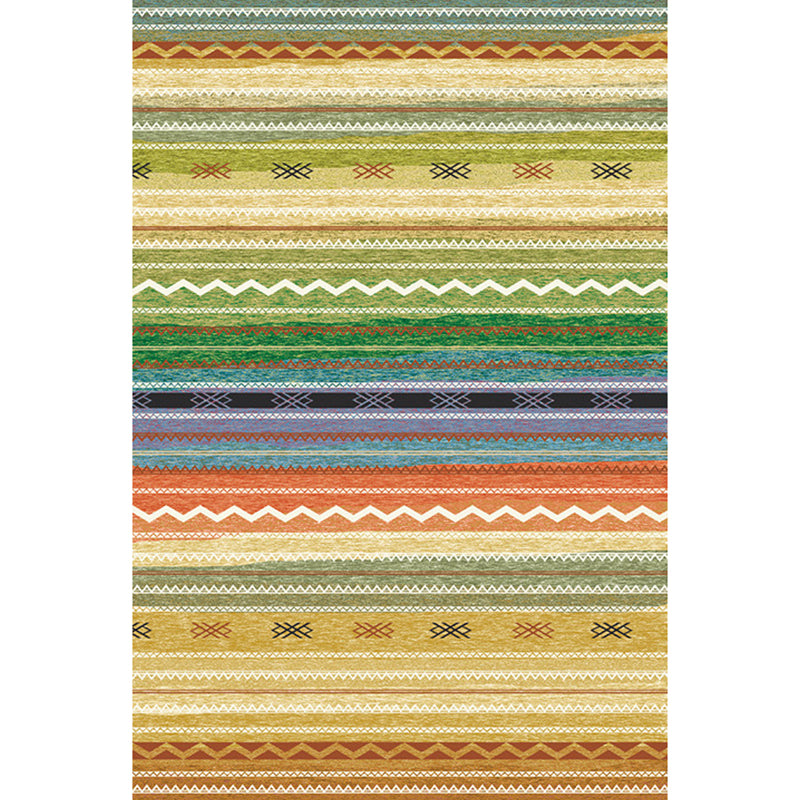 Boho Parlor Tapijt Multi-kleuren geometrisch geprint gebied Tapijt Synthetisch Synthetisch Non-slip Pet Vriendelijk Gemakkelijke verzorging Binnen Tapijt