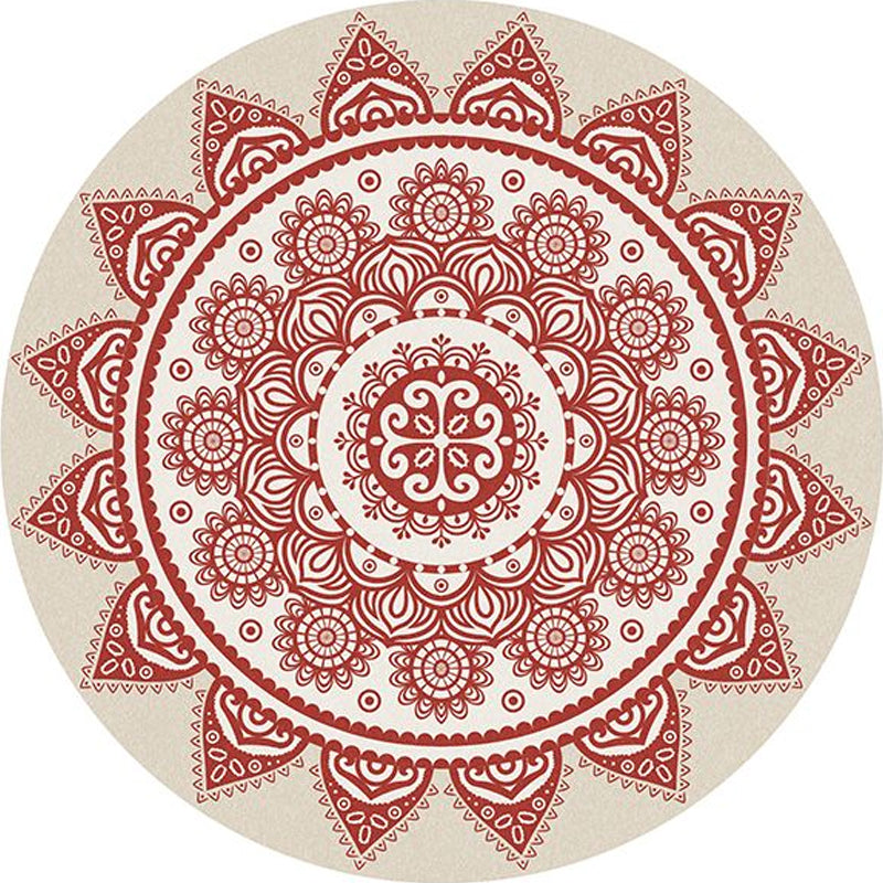 Südwestlicher Schlafzimmer Teppich Multi-Farben Geometrisch Druck in Indoor Teppich Polyster Anti-Rutsch-Backing Haustierfreundlicher Bereich Teppich