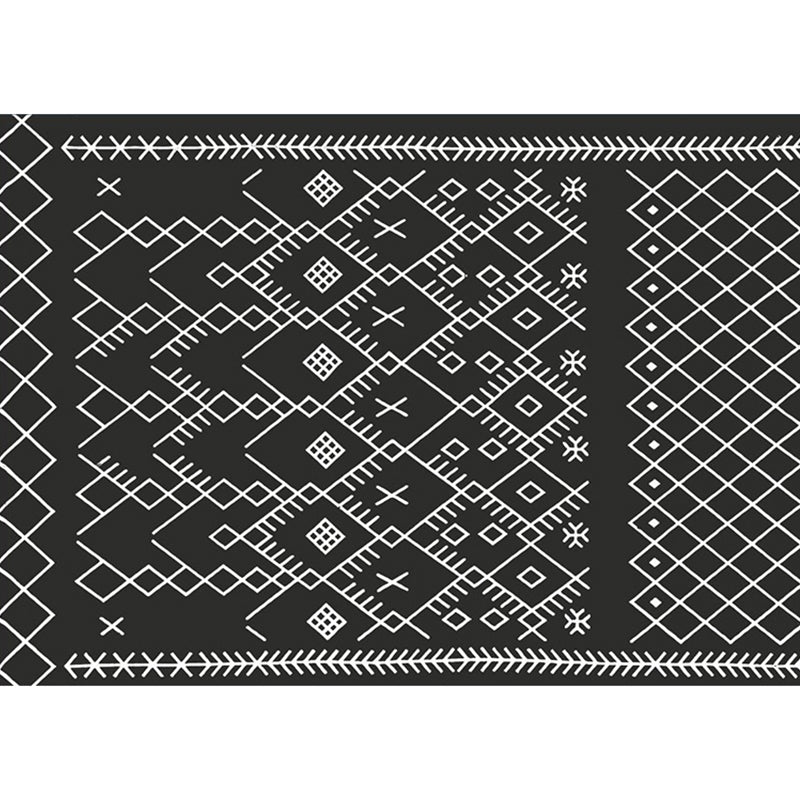 Eclectische woonkamer vloerkleed Multi-kleuren geometrisch geprint gebied tapijt polypropyleen niet-slip achterste rugmachine wasbaar binnen tapijt