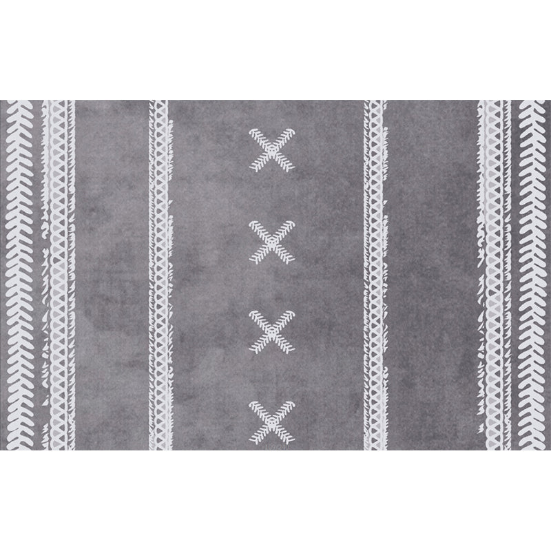 Funky Geometric Printed Rug Multi Color Synthetics Indoor Rug Non-Slip Backing Machine Washable Area Carpet for Decoration