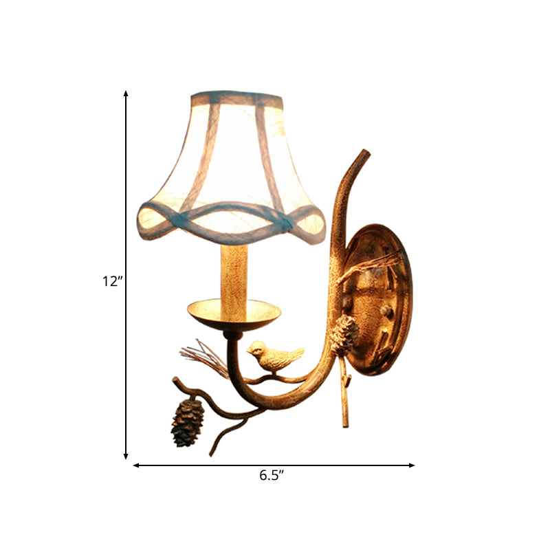 Éclair mural de la nuance de cloche de tissu