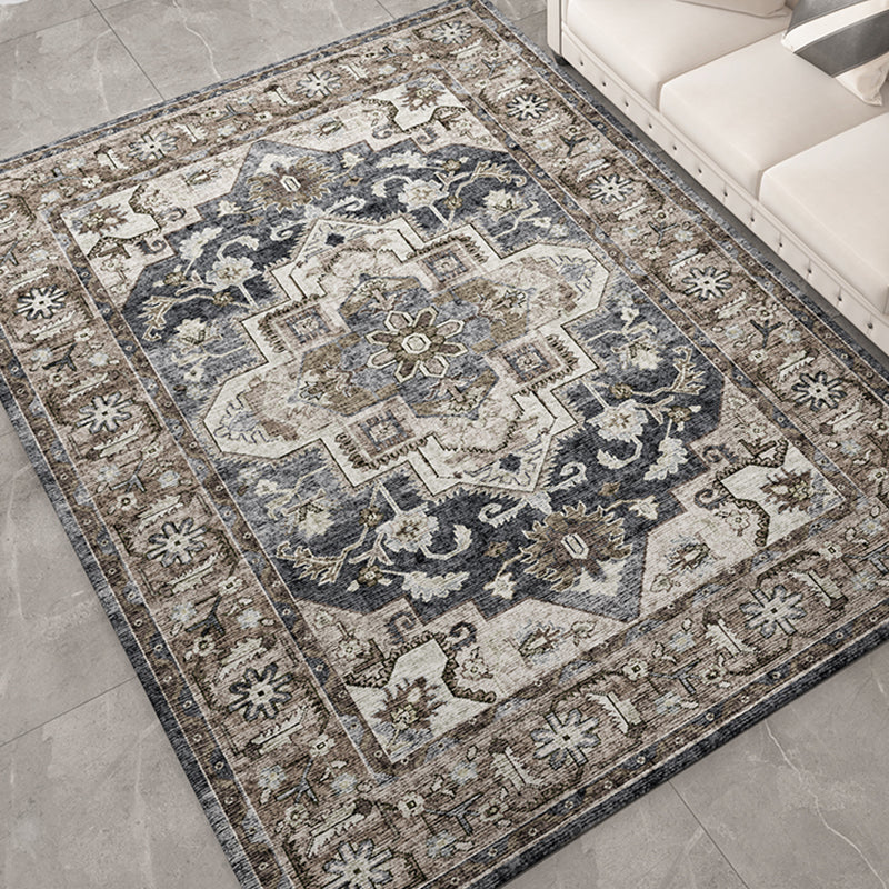 Shabby chic decoratietapijt Meerkleurig geometrisch bedrukt tapijt Antislip achterkant Huisdiervriendelijk wasbaar binnentapijt